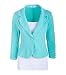 Auliné Collection Women's Casual Work Solid Color Knit Blazer