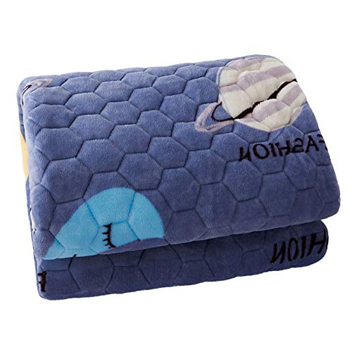 Tianhao Couverture De Drap De Lit en Flanelle pour Adultes Et Enfants, Taille Double/Grand Lit, Douce, Confortable, Microfibre Légère, Couverture De Lit Réversible pour Toutes Les Saisons,200 * 220cm