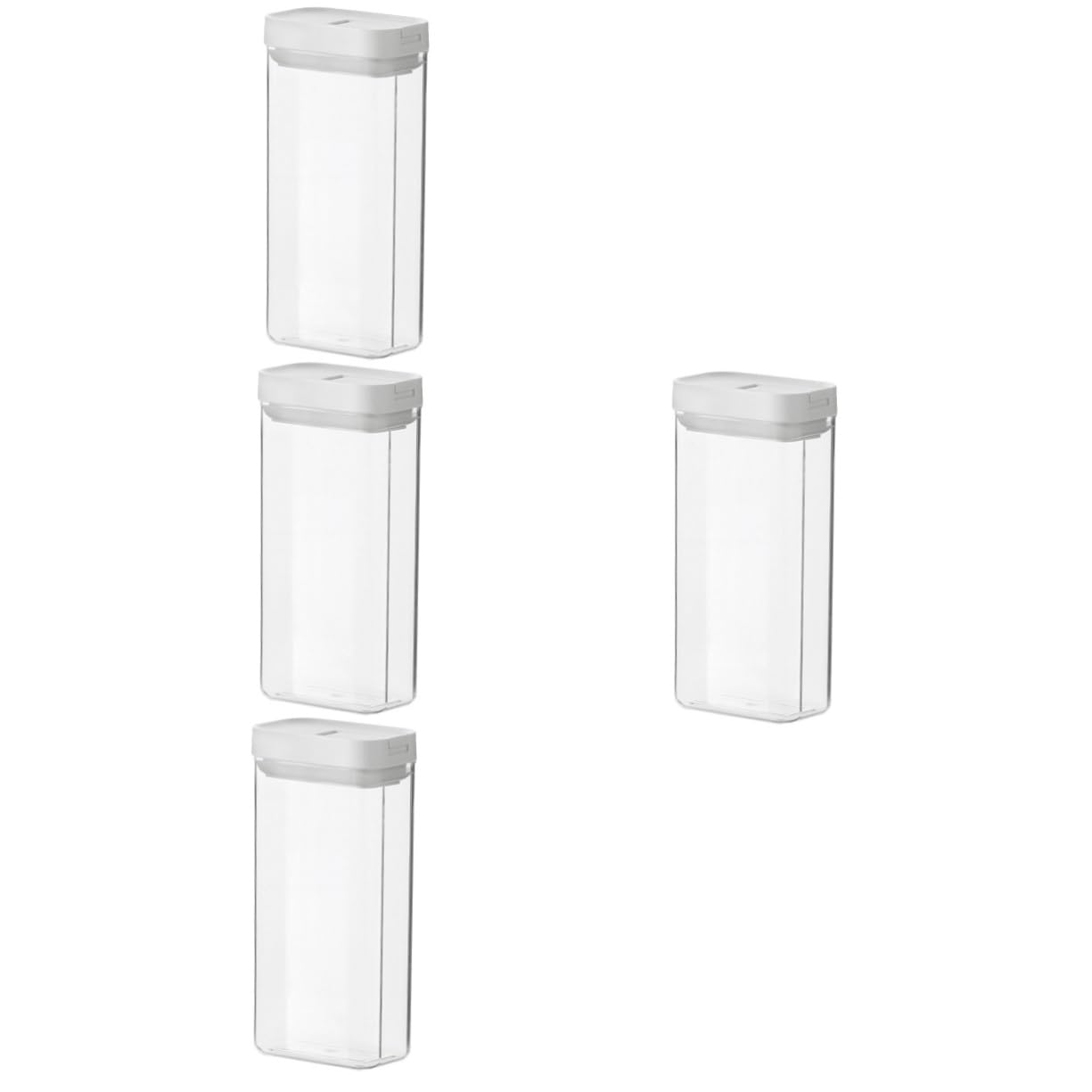 MAGICLULU 4piezas Contenedor De Espaguetis Hermético Organizador De Alimentos Para Despensa Recipiente Reutilizable Para Pasta y Noodles Almacenamiento De Cocina