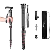 Manbily Monopode Appareil Photo de 40cm-168cm de Voyage en Aluminium avec Poignée de Canne...