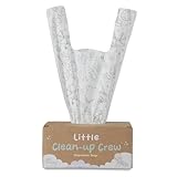 Little Clean Up Crew Disposable Diaper Bags - 200 Count, 7' x 15” Biodegradable Baby Poop Bags | US BPI, ASTM D6400, EN 13432 Certified | Leak-Proof, Lavender-Scented, Easy-Tie Handles & Durable
