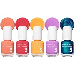Dazzle Dry Mini Flight – Ticket to Paradise – 5 Mini Lacquers | 5-Piece Mini Nail Polish Set · Fast-Drying · Long-Lasting · Non-Toxic Manicures