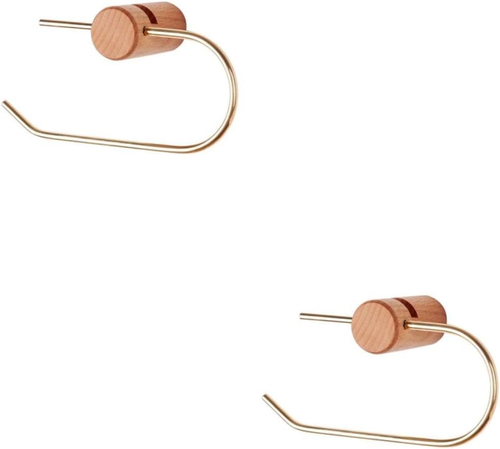 balacoo 2 Pcs Roll Paper Shelf Wooden Toilet Paper Holder Stand Perfect Organizer for Rv Bathroom