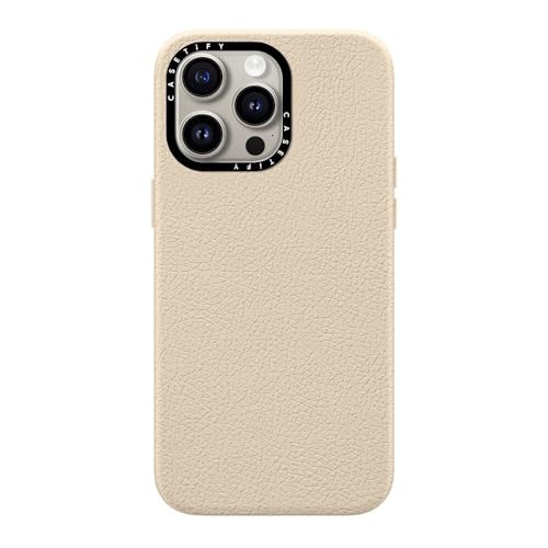 CASETiFY Coque cuir texturé iPhone 15 Pro Max premium Magsafe - 2