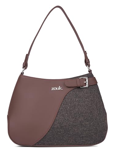 Image of ZOUK Ira Handbag | Stylish Women's Handbag | Luxury Shoulder Bag for Women | Trendy | Fancy Ladies Handbags | Small Purse for Events | Water-Resistant