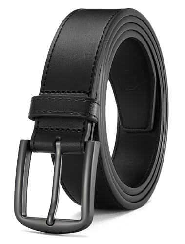 Image of CHAOREN Leather Belts for Men, Mens Belts Leather 1 3/8" for Casual Fit