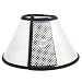 Xinlinke New Protective Collar Wound Healing Cone Protection Smart Collar Compatible with Cat Small Pet 5# Transparent White & Black