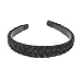 Merrylight Synthetic Hair Braided Plaited Hair Extensions Braid Hairband (Black-1)