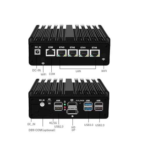 Image of Firewall Micro Appliance N150(Upgraded N100, 4C /4T),4Xi226-V 2.5G Fanless Mini PC,6*USB,1*HDMI,1*DP 1*RJ45 COM,Small Desktop PC Computer for Industrial Business Office No Ram No Storage