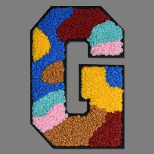 FANCIBAND 4.5 Inch Chenille Varsity Letter Patches Multi Color