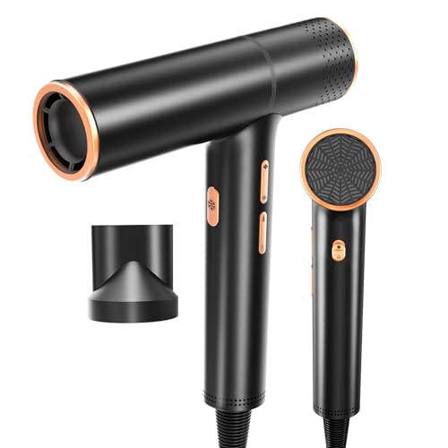 Hair Dryer,Professional Ionic Hair Dryer,High Speed Compact Travel Blow Dryer with Magnetic Nozzle,...
