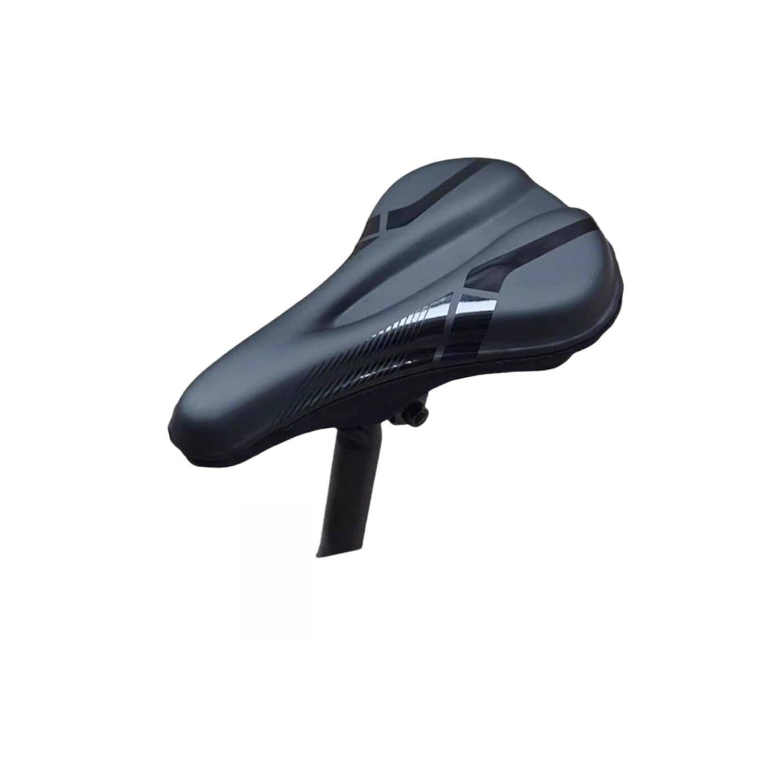 ROSSRORE Premium Gel Bike Seat Cushion Cover - Bike Seat Cover for Men & Women, Spin & Road Bikes, Breathable & Waterproof Saddle Protector for Pain Relief, Indoor/Outdoor Use（11“x7”） Carbonarius