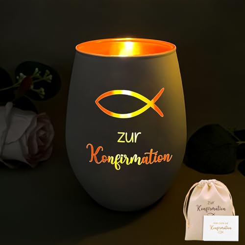 Confirmation Gifts for Boys and Girls, Confirmation Decoration with Candles, Personalised Small Confirmation Gifts, Table Decoration, Guest Gifts, Special Christian Gifts