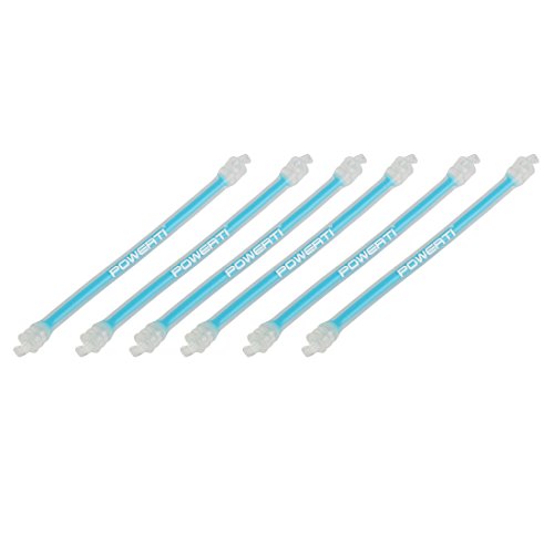 Andux 6pcs/Set Long Tennis Racquet Vibration Dampener Double Hook Pack of 6 JZTT-01 (Blue)