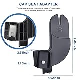 Car Seat Adapter for Stroller Compatible with Baby Jogger City Select, City Select 2, or City Select LUX Stroller Accessories Car Seat Adapter for Stroller (Black) - Image 5
