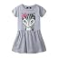 Summer Bow Cat Gray