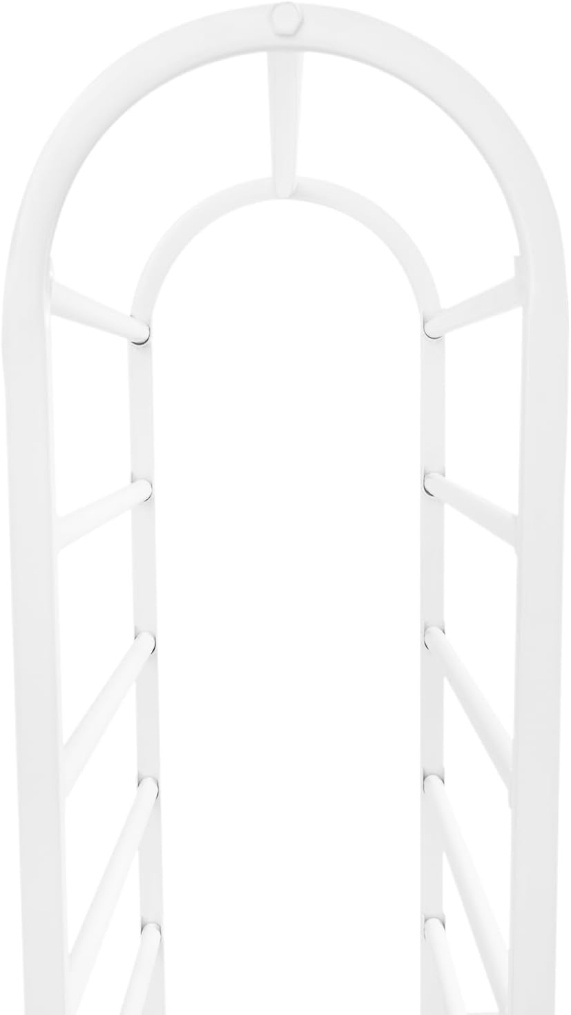 15-Layer Floor Standing Ribbon Organizer Rack, 65" Metal Flower Wrapping Paper Storage Stand, Flower Shop Packaging Paper Storage Stand for Home Craft Room Clothing Store, White