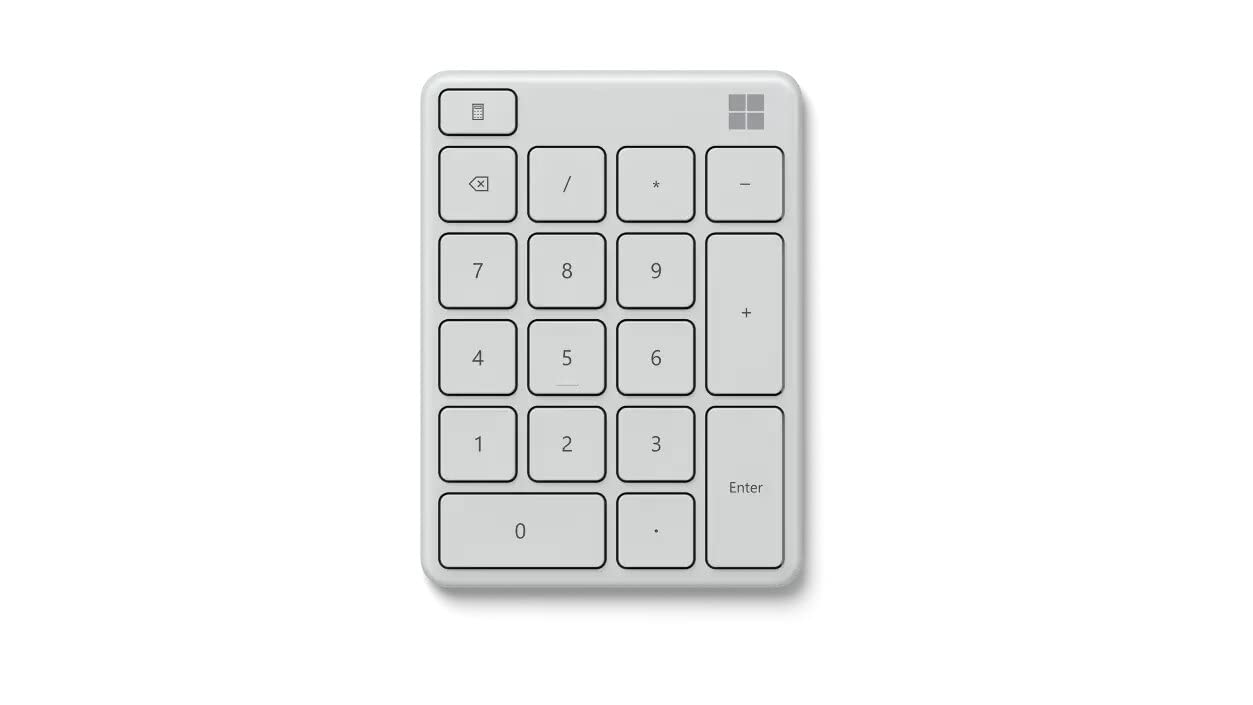 Microsoft Spinet Tastierino Numerico Autonomo, Bianco