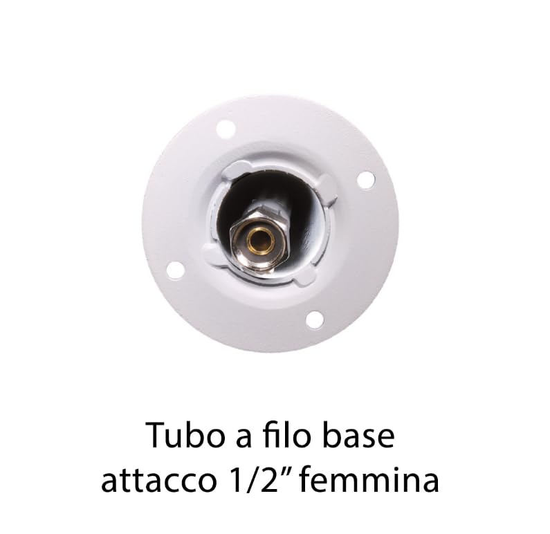 Belfer 42QRRB Fontana a Colonna con Base in Cemento Doppio Rubinetto Gancio Porta Gomma dell'Acqua Colore Antracite