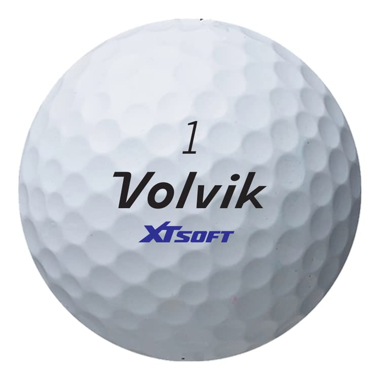 VOLVIK XT SOFT WHT GOLF BALLS, WHITE DOZEN, (Pack of 12)