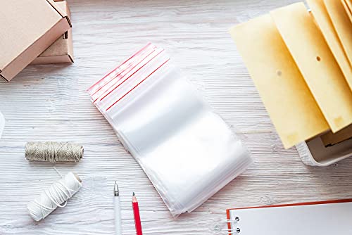 Pakomat Zip Beutel 100, Reißverschlusstaschen, Schnappverschluss, Druckverschluss, Beutel für verschiedene Materialien geeignet, Verpackungsbeutel, Polyethylenbeutel (12x18 cm)