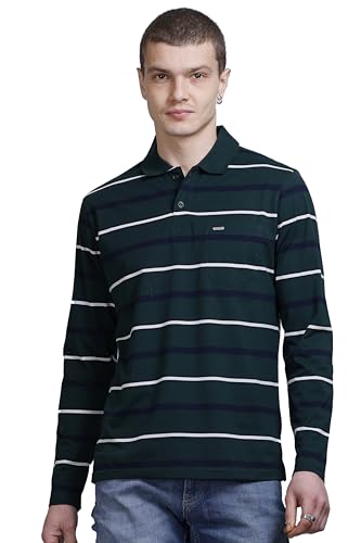 Image of Full Sleeve Polo T Shirt for Men Cotton with Pocket and Collar - Regular Fit Tshirt