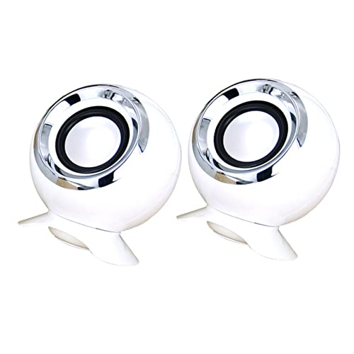 Altavoz USB para ordenador portátil mini altavoces blancos de PC para música en hogar