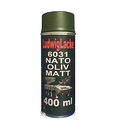 LudwigLacke NATO Oliv MATT 1 Spraydose 400ml RAL 6031 Profiqualität
