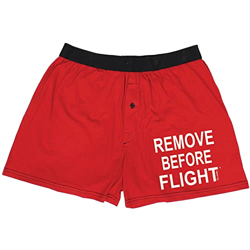 Remove Before Flight Boxers (Medium) Red