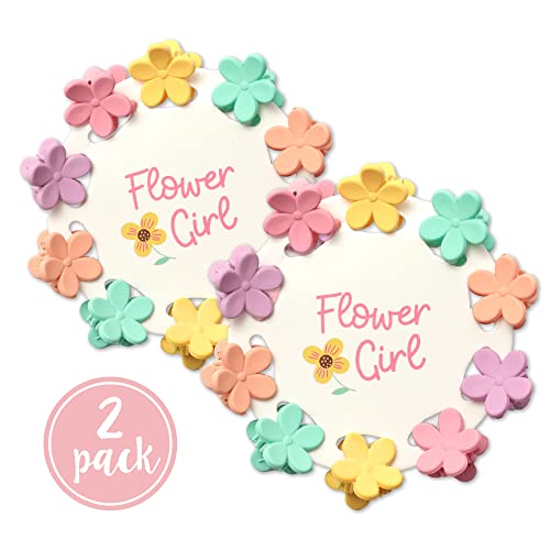 Pinzas para el cabello Flower Girl Gift - Pack de 20 clips para propuesta de dama de honor miniatura 2