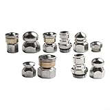 Photo Gallery comfyharbor kit di 10 testine a getto per idropulitrice – ugelli rotanti, per pulizia scarico set in acciaio inox, per accoppiatore m22 1/4 di pollice npt Photo Gallery comfyharbor kit di 10 testine a getto per idropulitrice – ugelli rotanti, per pulizia scarico set in acciaio inox, per accoppiatore m22 1/4 di pollice npt