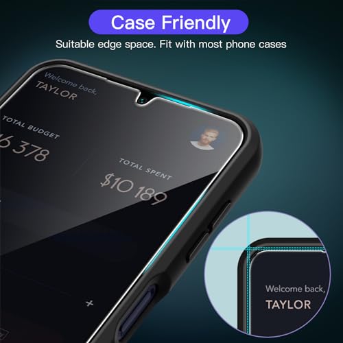 JETech Screen Protector for Samsung Galaxy A15 4G / 5G 6.5-Inch, 9H Tempered Glass Film, Anti-Scratch, HD Clear, 3-Pack