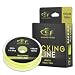 SF Braided Fly Fishing Trout Line Backing Line 30LB 100m/108yds Flour Yellow