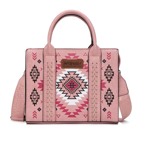 Image of Wrangler Tote Bag for Women Western Purse and Aztec Satchel Handbag