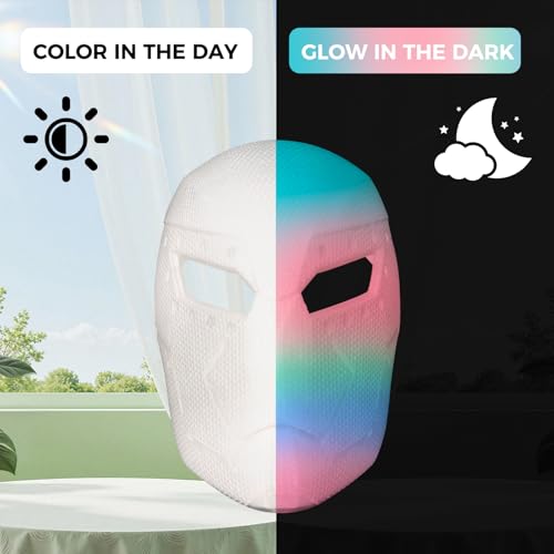 Image of Comgrow 3D Printer Glow in The Dark Filament Gradient Multicolor Fast Change PLA 1kg (2.2 lbs) Spool 3D Printing Materials, Dimensional Accuracy + /- 0.03 mm, 1.75 mm, Glow Multicolored