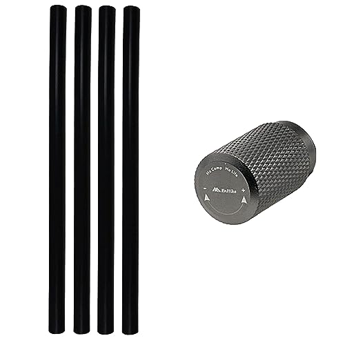 EnHike 耐熱シリコンチューブ 火力調節つまみ アシストセット SOTO レギュレーターストーブ ST-310/ST-340用 (ブラック+チャコールグレー)