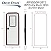 RecPro RV Rounded Entry Door with Screen & Lock | Tempered Glass | Rubber Seals (26