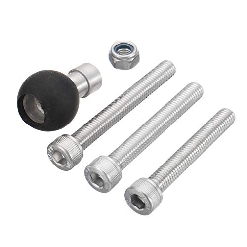 Republe Motorrad-Fahrrad-Roller-Lenkerklemme Kugelmontage Basis kompatibel mit Ram Mount Actionkameras Handyhalter Bolt Bracket