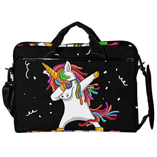 Bolso bandolera para portátil de 14 a 15 pulgadas funda maletín gris Cool Unicorn