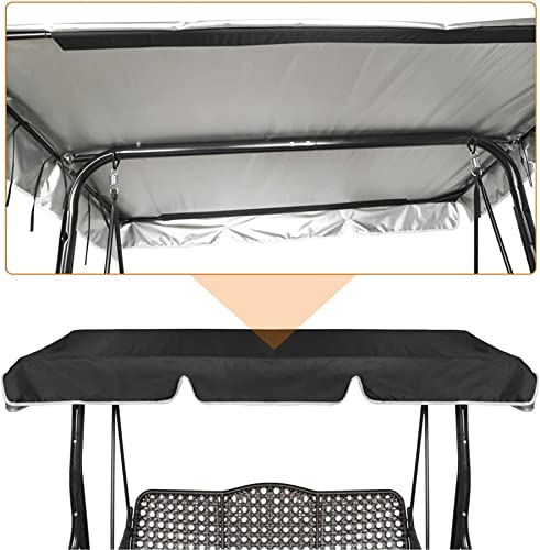 Canopy replacement 3 seater imperméable pour balançoire de jardin - 6