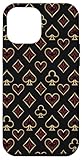 Installation facile Carte de Casino Classique - Symbole de Costume - Art élégant répété Coque pour iPhone 12 Pro Max