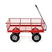 Gorilla Carts Steel Utility Cart, 4 Cu Ft Bed, 800 lb Load Capacity, Red – Heavy-Duty Outdoor Hauling Wagon with Removable Side Panels for Yard, Lawn, Garden or Landscaping