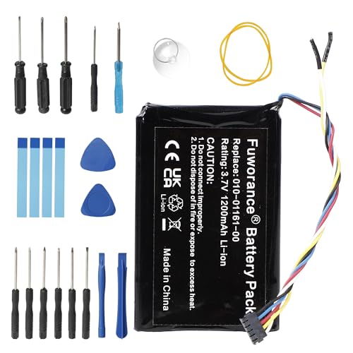 Fuworance 1200 mAh 3,7 V 4,44 Wh DI44EJ18B60HK   Batería de repuesto compatible con Garmin Edge Explore, Edge 1000, 010 01161 00, 010 020229 00 Navegación de iones de litio recargable
