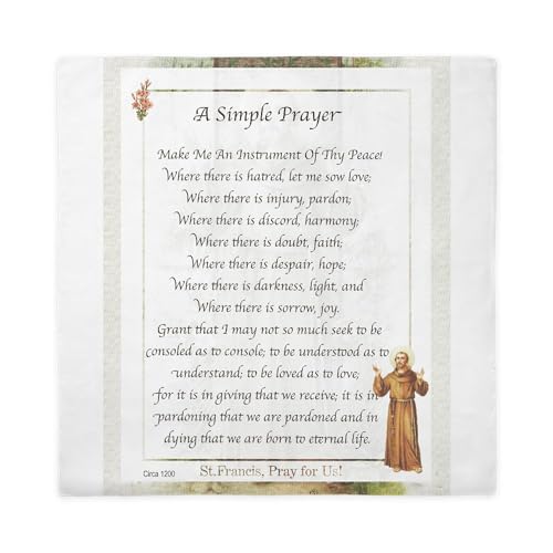CafePress Saint Pope Francis Simple Prayer Queen Duvet Cover, Printed Comforter Cover, Unique Bedding