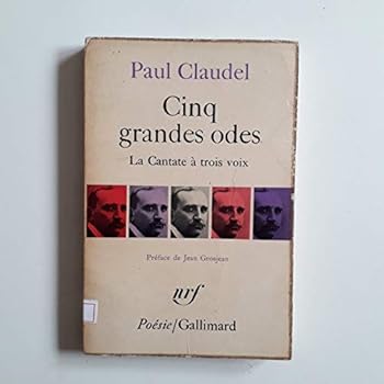 Cinq Grandes Odes La Cantate a Trois Voix