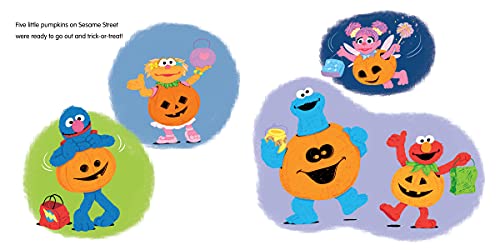 Five Little Pumpkins on Sesame Street: A Halloween Storybook Treat with Elmo, Cookie Monster, and Friends! (Sesame Street Scribbles) - Thumbnail 3