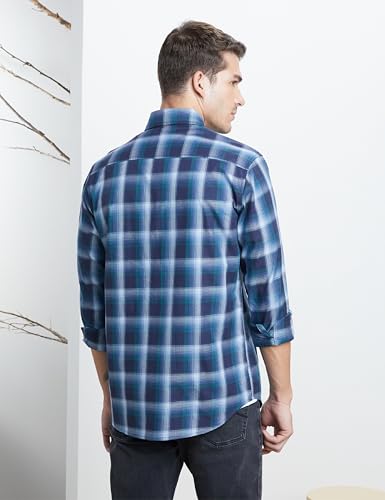 Image of Symbol Premium Men's Checkered Casual Shirt - Regular Fit | Full Sleeve | Pure Cotton (Available in Plus Sizes)