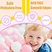 2.2in/5.5cm Ball Pit Balls, 100-Pack in Sweet Pink & White - Non-Toxic & Durable for Game Tents, Pools, Bounce Houses & More, Ages 0+1