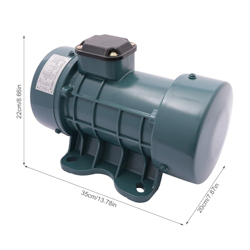 370 W/550 W Vibration Motor,110v 50Hz 2840 rpm IP44 Electric Vibrating Motor Concrete Vibrator Industrial Vibration Motor Concrete Cement Intensive Vibrator Motor (550 W Blue) - Thumbnail 4