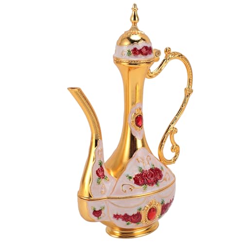 Conjunto de chá Turco de Liga de Zinco, Bonito, Ecológico, Vintage, Conjunto de Pote e Copo, Ornamen